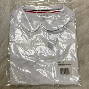 Toddler girls school uniform blouse short sleeve